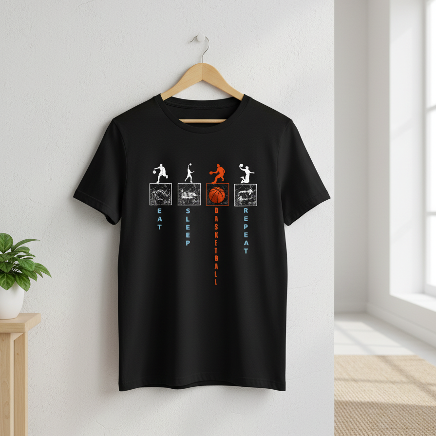 Unisex Standard Crew Black T-Shirt