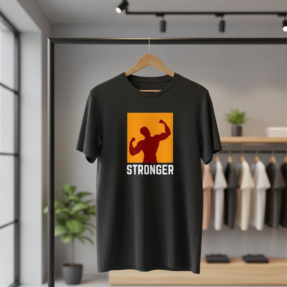 Unisex Standard Crew  Black T-Shirt