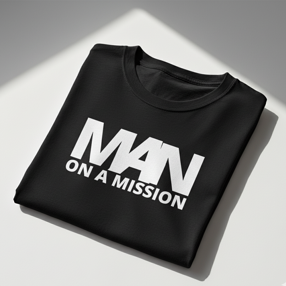 Unisex Standard Crew Black T-Shirt