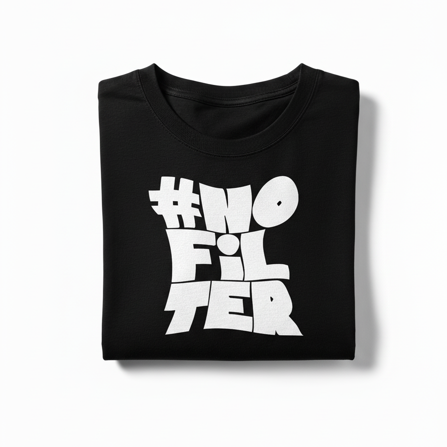 Unisex Standard Crew Black T-Shirt