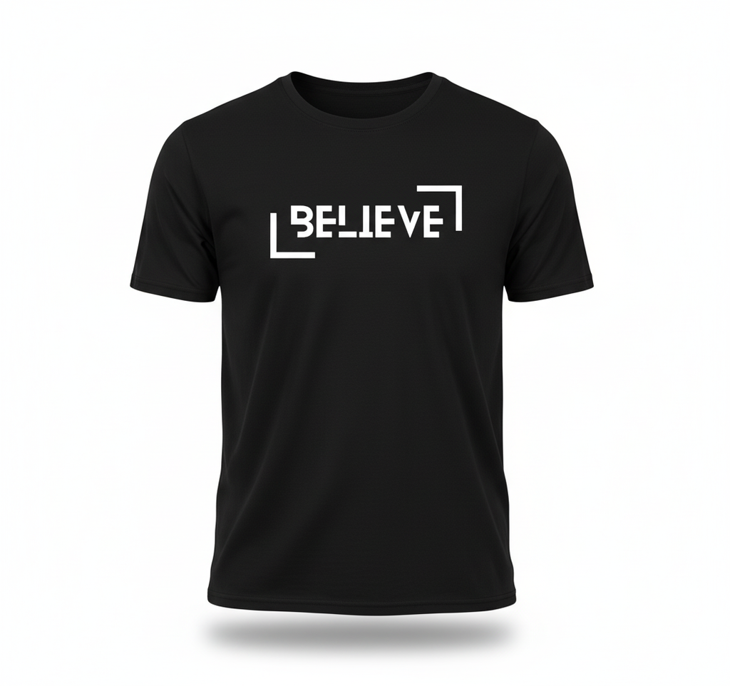 Unisex Standard Crew Black T-Shirt