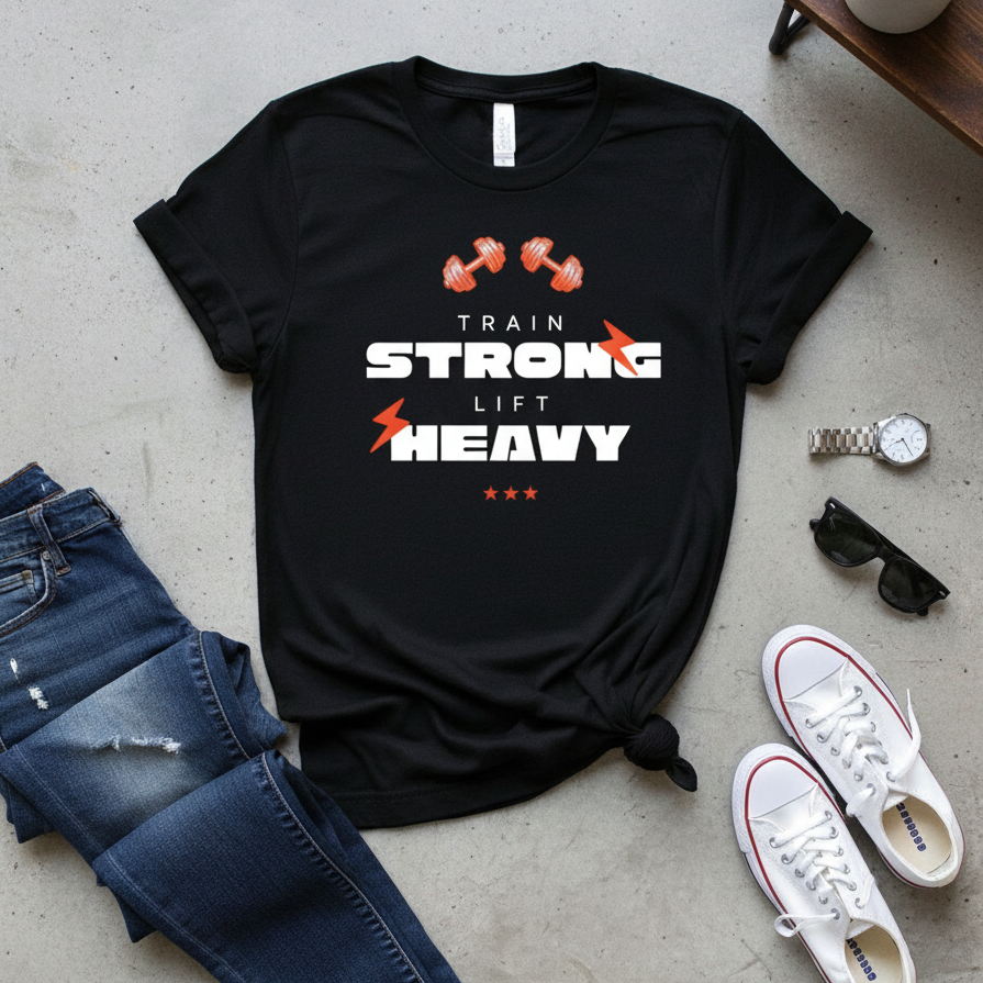 Unisex Standard Crew Black T-Shirt