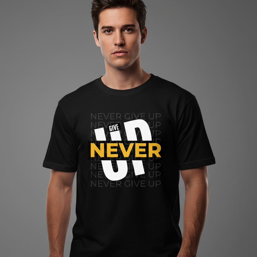 Unisex Standard Crew Black T-Shirt