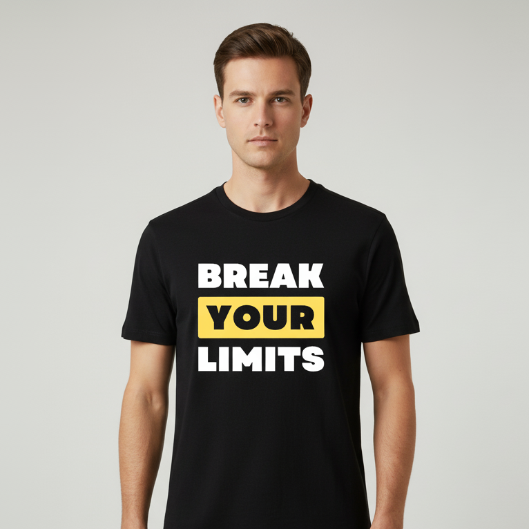 Unisex Standard Crew Black T-Shirt