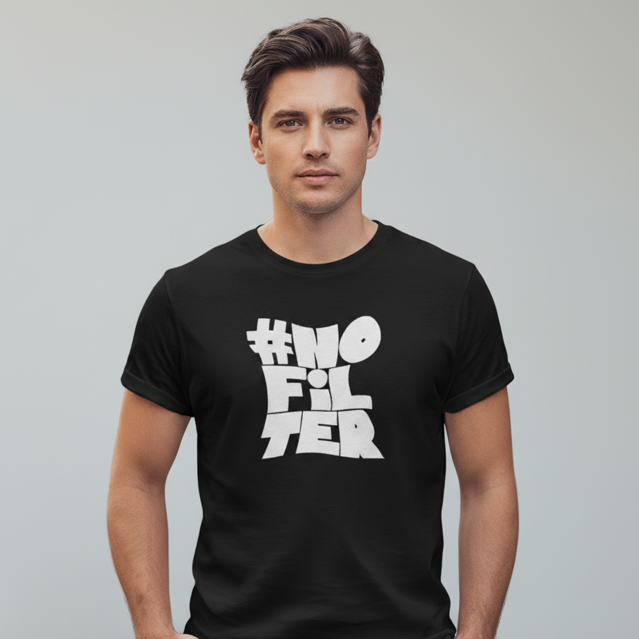 Unisex Standard Crew Black T-Shirt