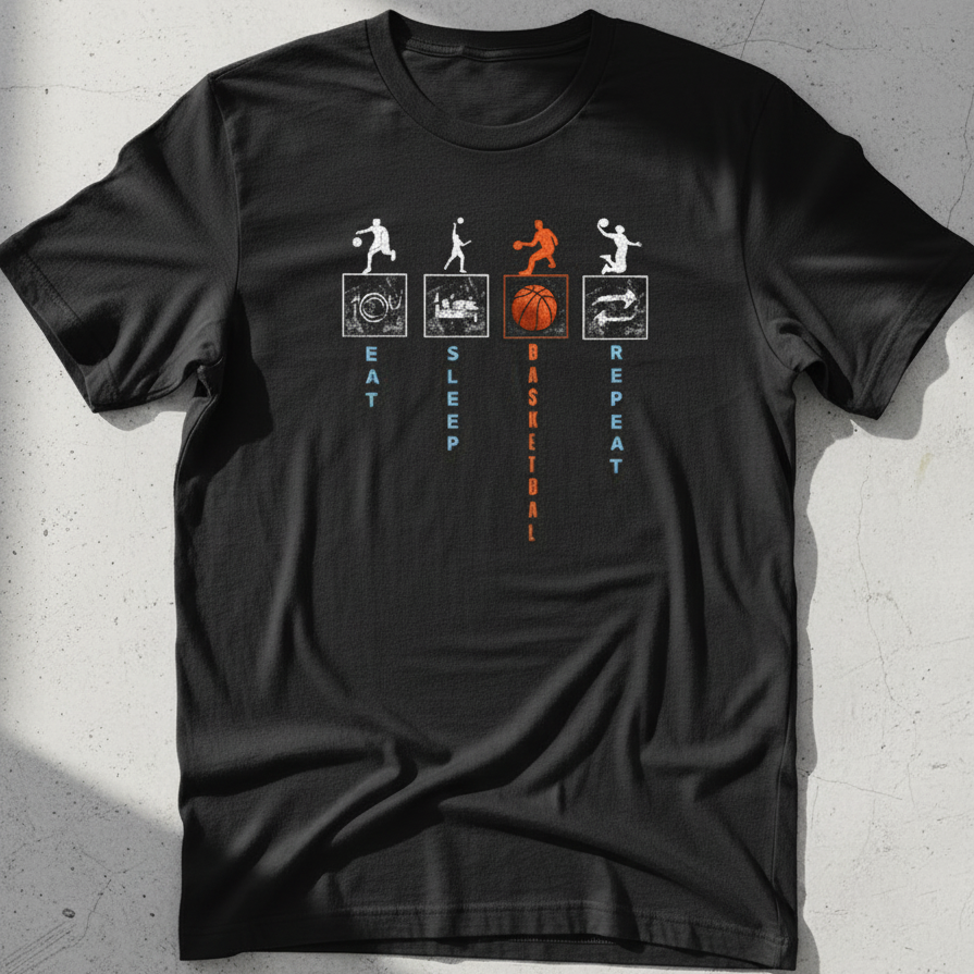 Unisex Standard Crew Black T-Shirt