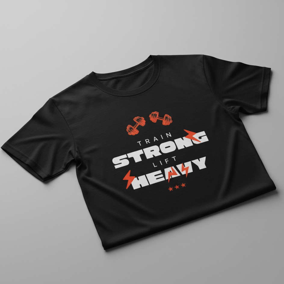 Unisex Standard Crew Black T-Shirt