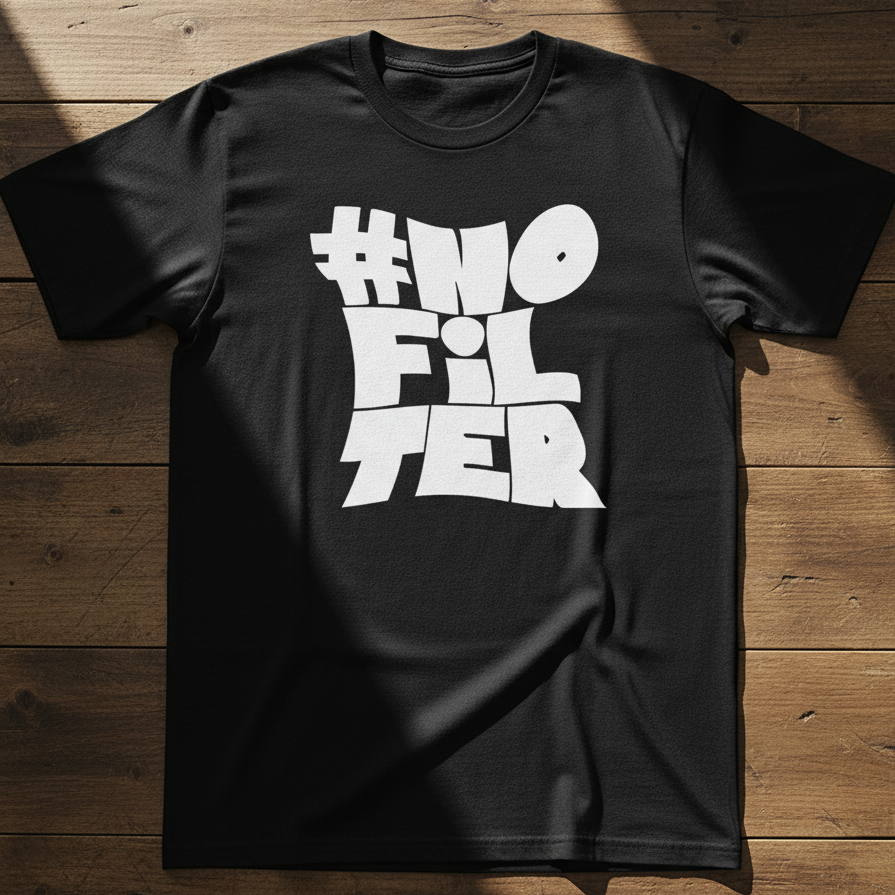 Unisex Standard Crew Black T-Shirt