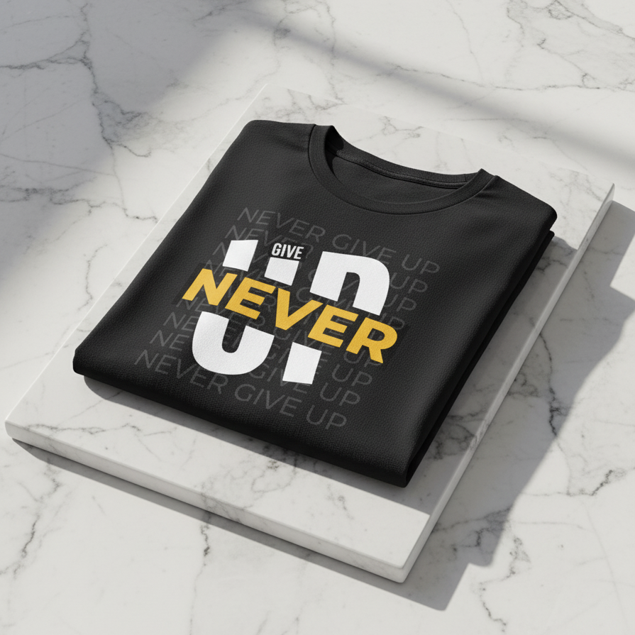 Unisex Standard Crew Black T-Shirt