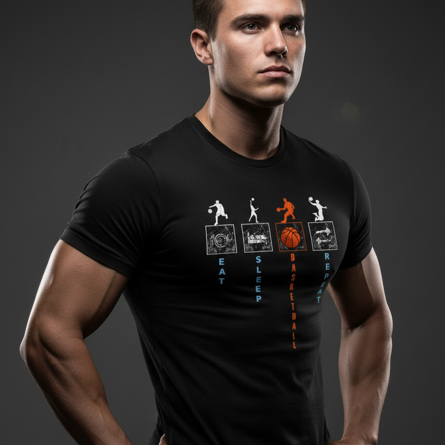 Unisex Standard Crew Black T-Shirt