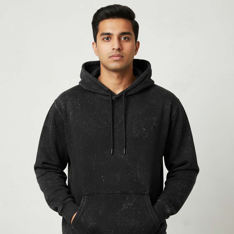 Unisex Acid Washed Hoodie