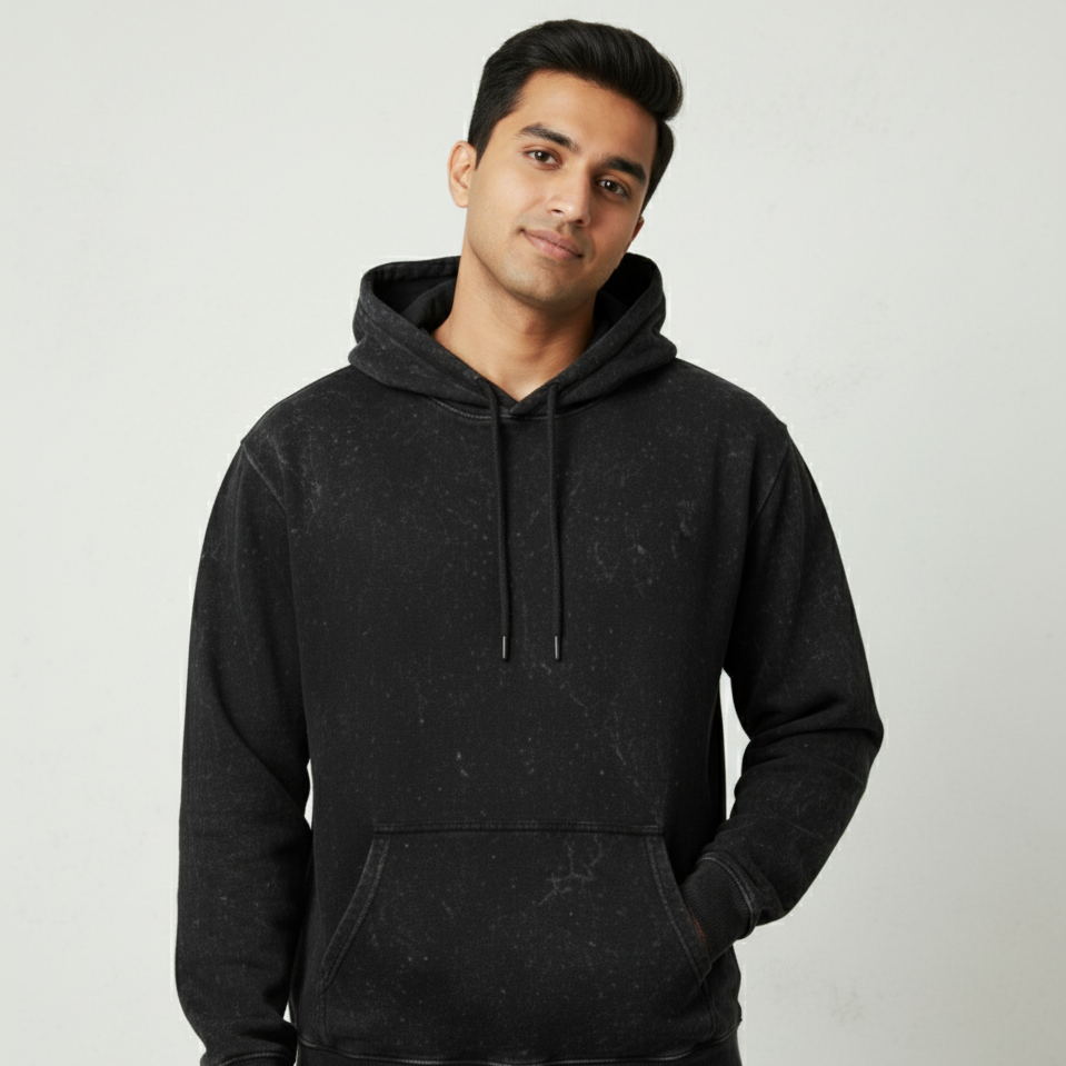 Unisex Acid Washed Hoodie