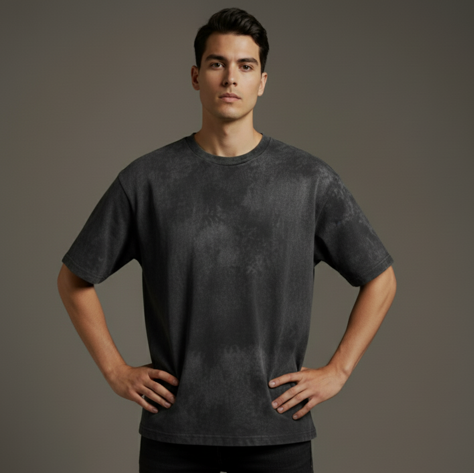 Unisex Acid Washed Oversized Tee