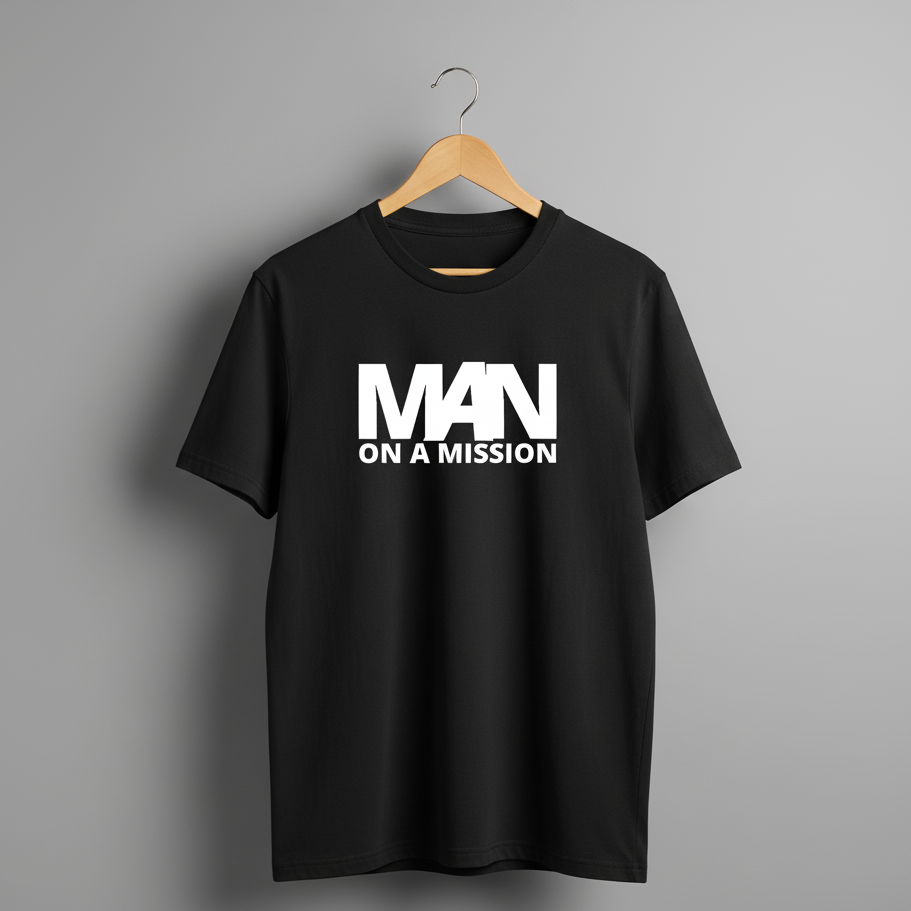 Unisex Standard Crew Black T-Shirt