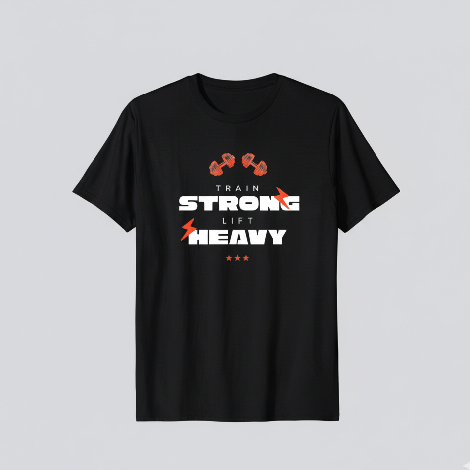 Unisex Standard Crew Black T-Shirt