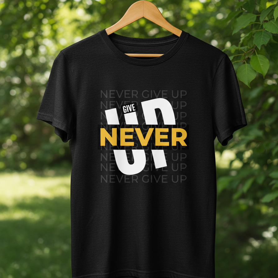 Unisex Standard Crew Black T-Shirt